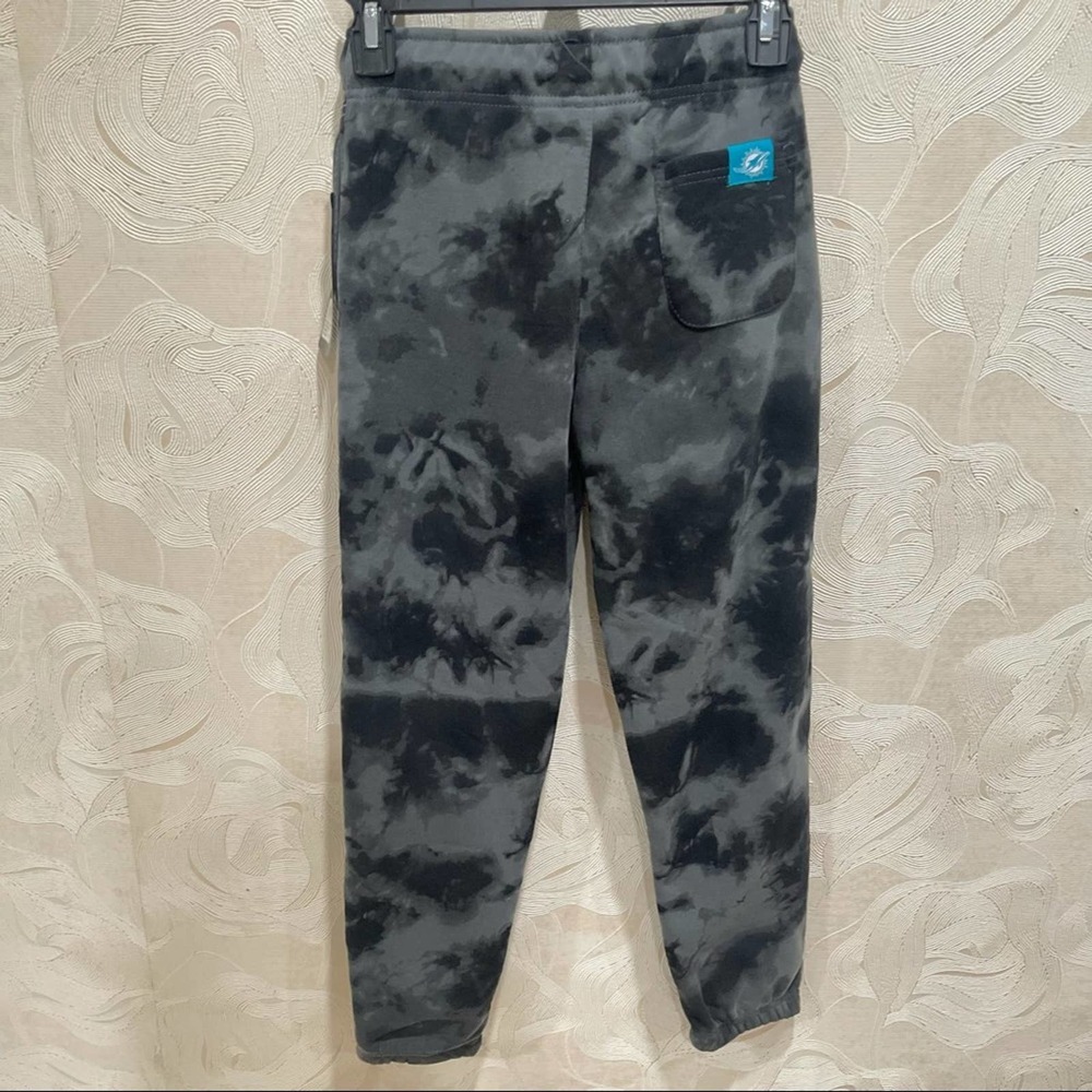 0352 NEW KIDS OFFICIAL NFL Miami Dolphins Tie Dye Sweatpants Joggers - Picture 8 of 10
